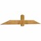 Ekena Millwork Eugene Rough Sawn Timber Gable Bracket, Western Red Cedar, 84"W x 14"H x 2"D x 6"F, 4/12 Pitch GBW084X14X0206EUG00RWR - alternate 3